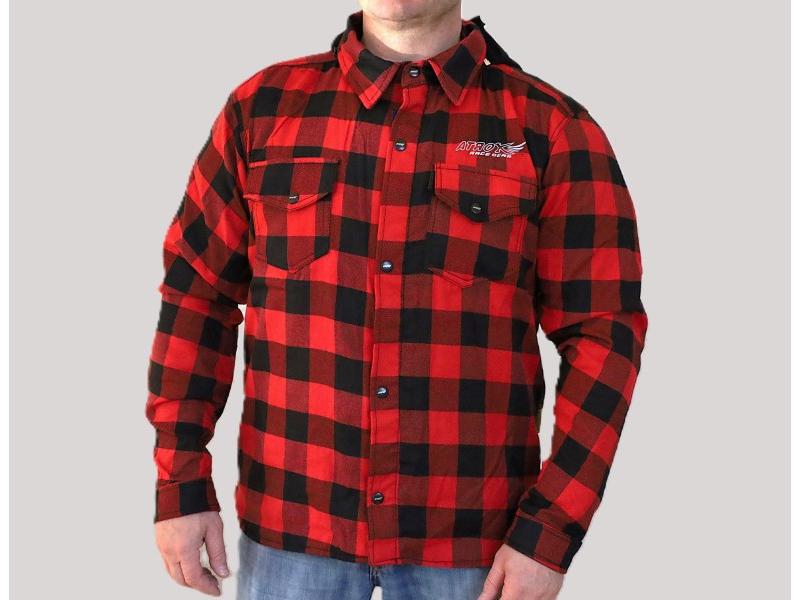 Kurtka flanelowa, czerwona, rozmiar 2XL